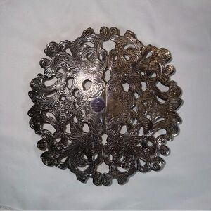 Vintage Silver Plated Antique International Silver Co Expandable Footed Trivet
